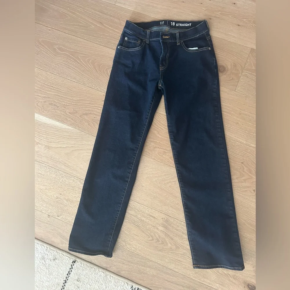 GAP Kids Deep Indigo Straight Jeans Boys Size 18